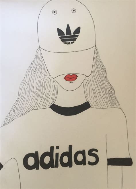 meisje met adidas tekenen|120 ideeën over Adidas .